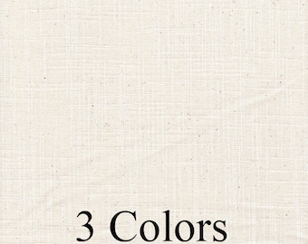 Solid Cotton Slub Canvas Fabric Samples from Carolina Linens