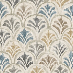 Duvet Cover in Countess Harbor Blue Watercolor