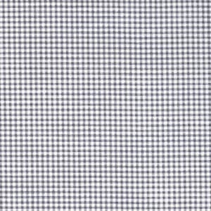 Bed Runner in Madrid Slate Gray Gingham Check on White