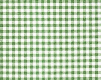 Round Tablecloth in Sage Green Premier Gingham Check on White