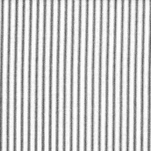 Empress Swag Valance in Classic Black Ticking Stripe on White.