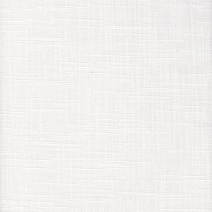 Empress Swag Valance in Solid White Cotton Slub Canvas
