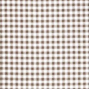 Tailored Crib Skirt in Ecru Large Gingham Check on White