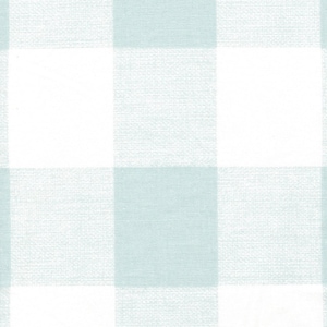 Duvet Cover in Anderson Snowy Seafoam Blue-Green Buffalo Check Plaid