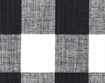 Fabric Cut Yardage in Anderson Black Buffalo Check Plaid