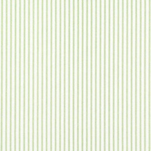 Tailored Valance in Classic Kiwi Green Ticking Stripe on White
