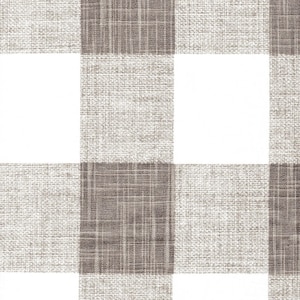Bed Runner in Anderson Ecru Grey Buffalo Check Plaid
