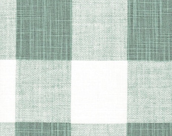 Fabric Cut Yardage in Anderson Waterbury Spa Green Buffalo Check Plaid