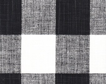 May include: Black and white checkered fabric with a woven texture.