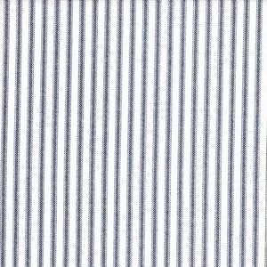 Duvet Cover in Classic Navy Blue Ticking Stripe on White