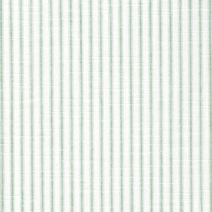 Tailored Valance in Classic Pistachio Green Ticking Stripe on White