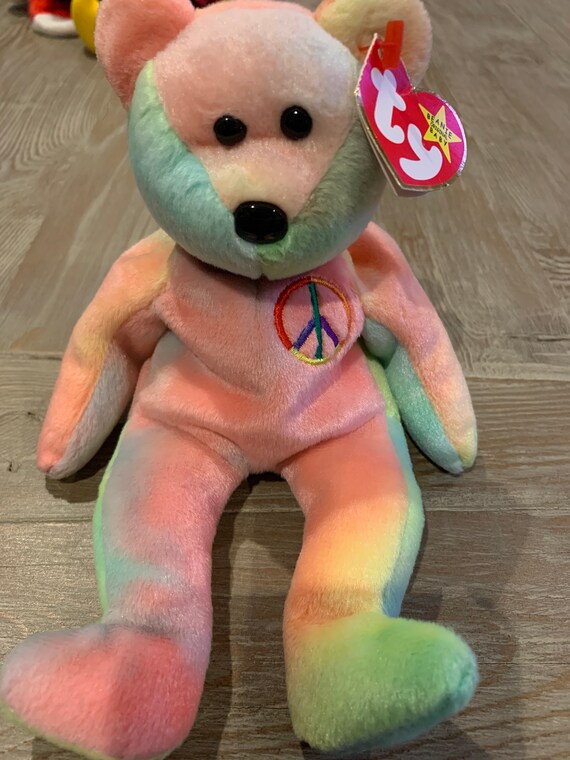 Peace Beanie Baby Rare Etsy