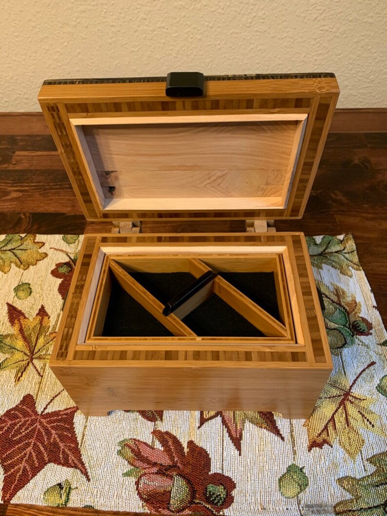 Custom Bamboo Jewelry Box Etsy
