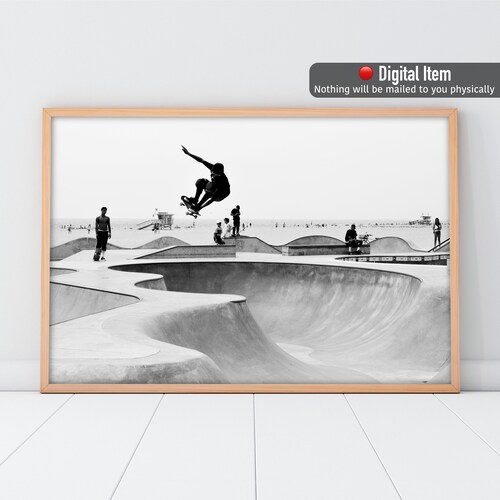 Surf Art Vintage Beach Wall Art Black and White Surf Print Etsy