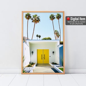 Palm Springs Print Set of 3, Doors Print Set, Palm Springs Poster, Palm ...