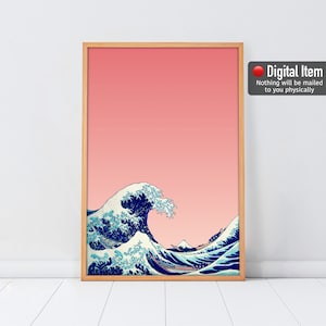 The Great Wave Print, Japanese Wave Poster, Digital Print, Great Wave Of Kanagawa, Japan Wave, Wave off Kanagawa, Japan Decor, Wave Print,
