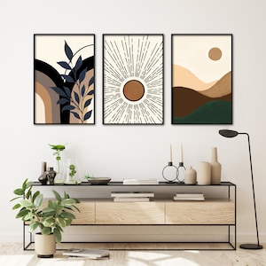 Linilioart Blaue Wandkunst, Trendiger Geparden-Druc Produktbild-Vorschau 10