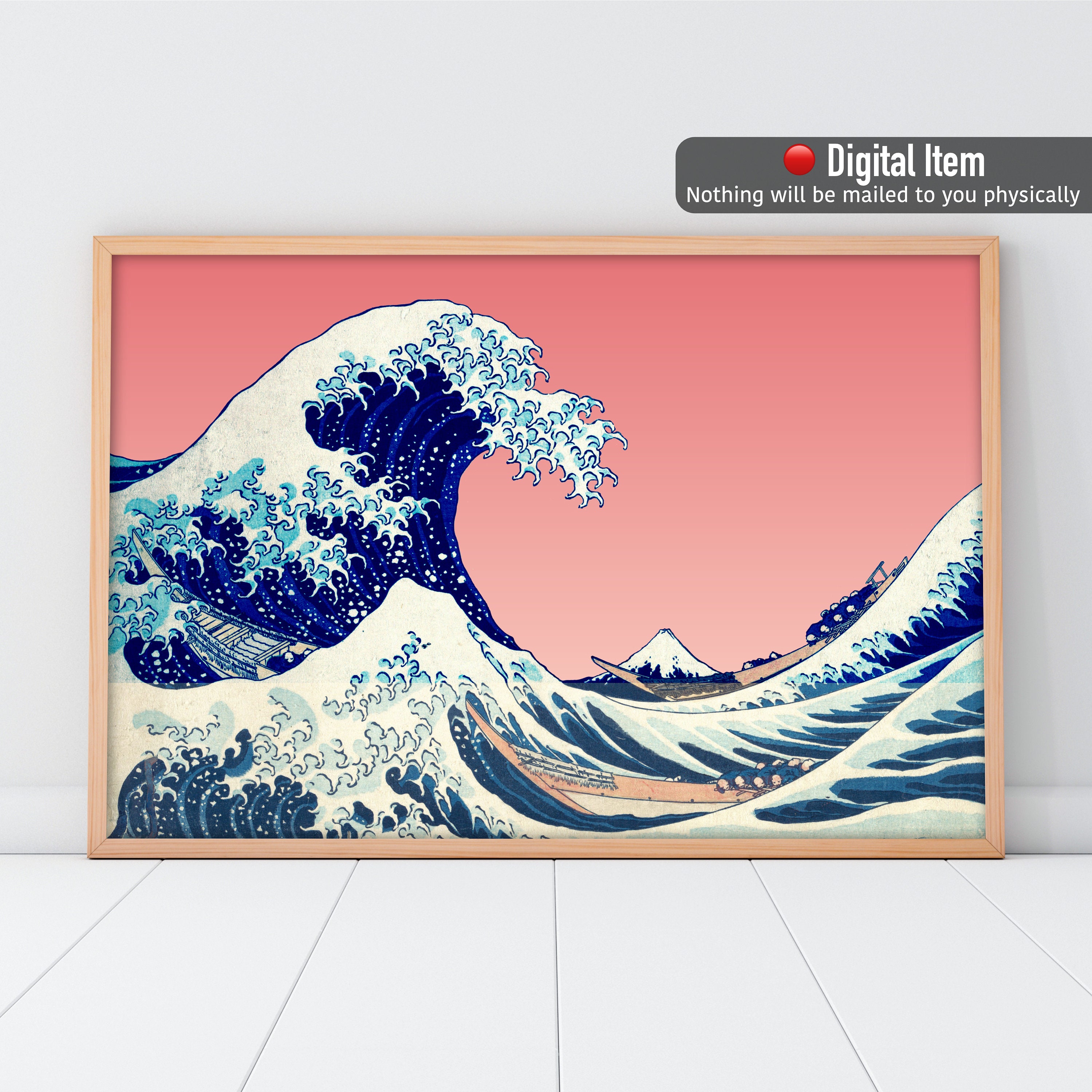 The Great Wave Print, Wave Poster, Japanese Decor, Great