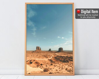 Monument Valley Wüste Fotografie Druck: Boho Wand Kunst (Digitaler Download)