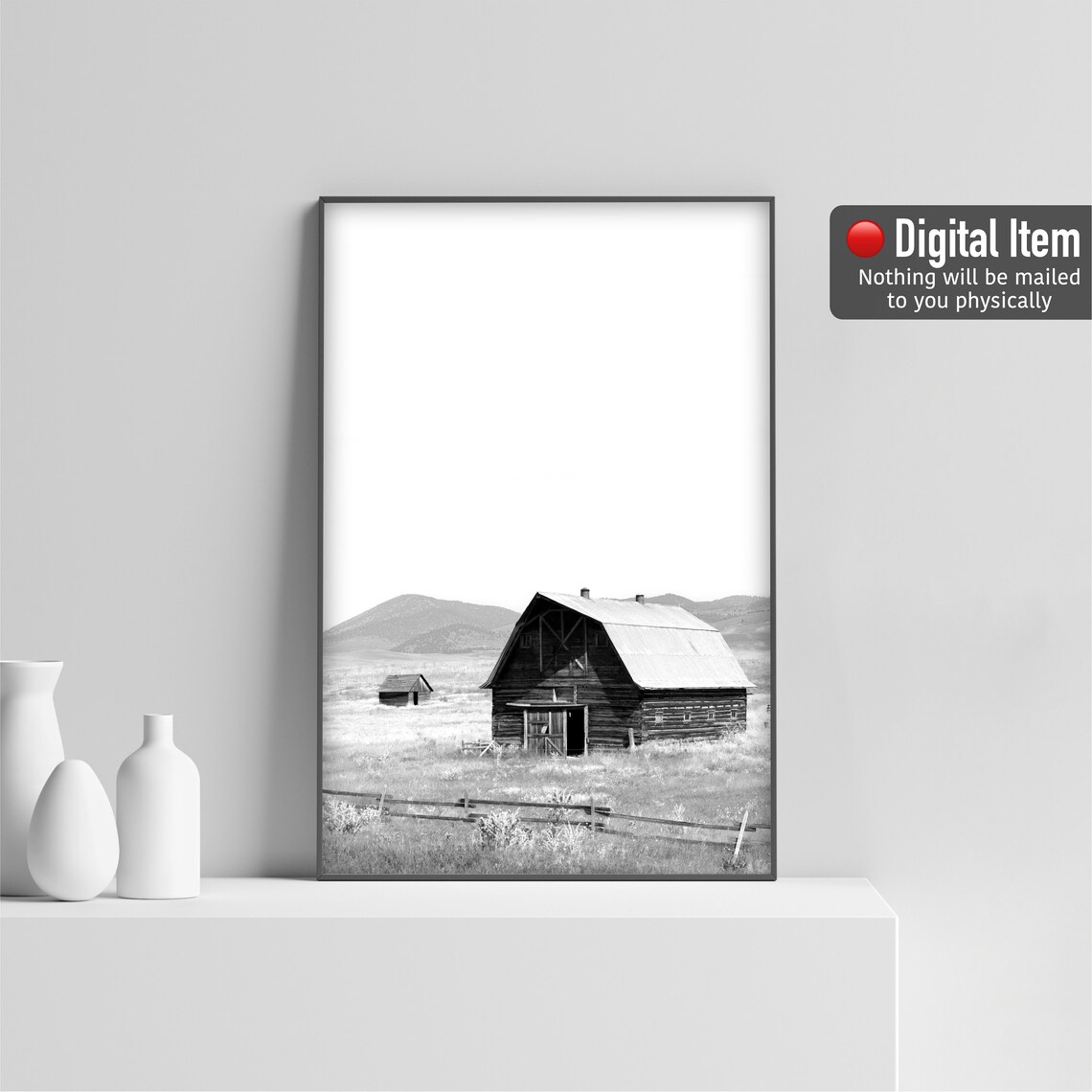 Old Barn Print Farmhouse Wall Art Printable Wall Decor Etsy