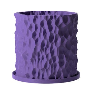 Planter Pot With Drainage, Lavender Terra Design for Small and Large Plants [Water Plate Included] Outdoor and Indoor use Plant Pot