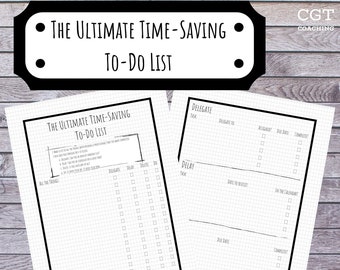 Time Saving Template - Etsy