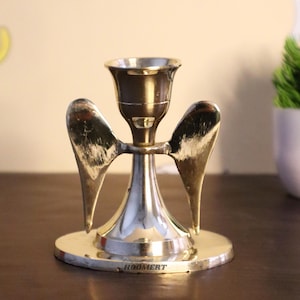 Brass Angel Candle Holder Handmade Brass Candlestick Stand Spiritual Home Décor Altar Candle Holder Vintage Christmas Decoration Unique Gift