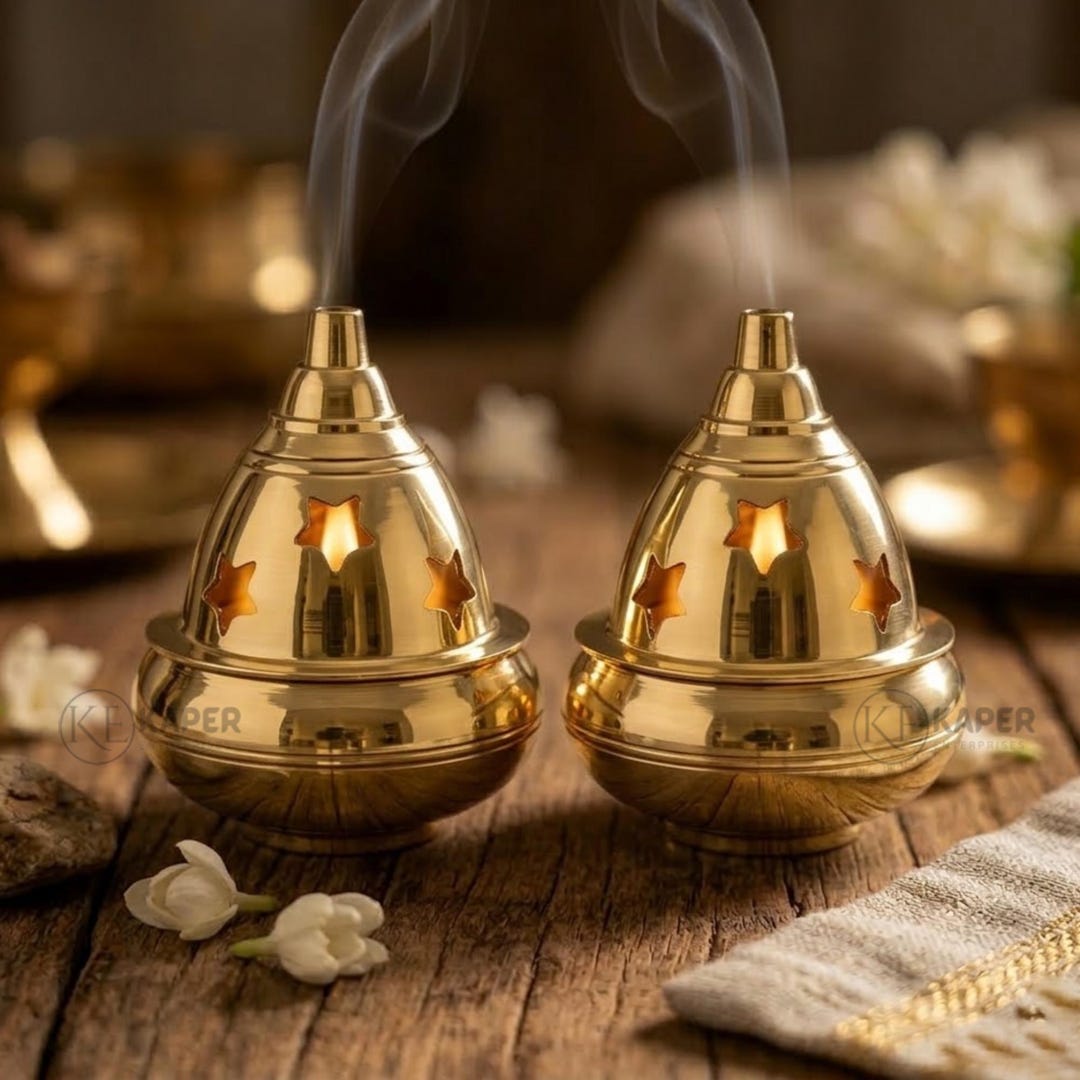 Diya Store Small Brass Diya Set – Traditional Oil Lamps for Puja, Diwali Decor - Etsy