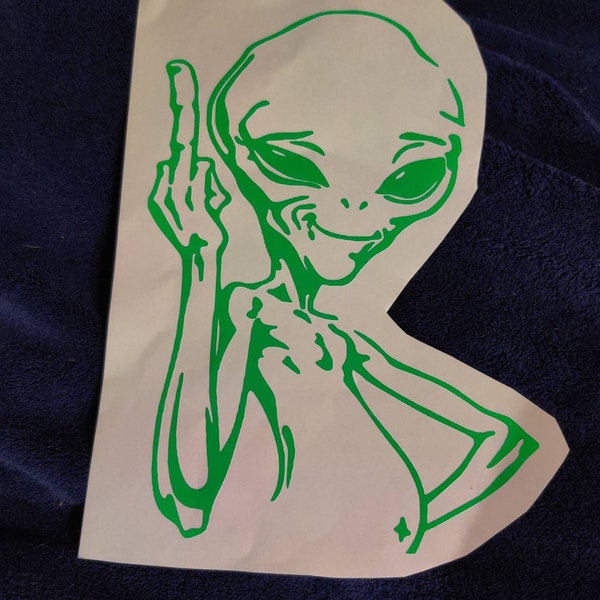 Finger giving alien