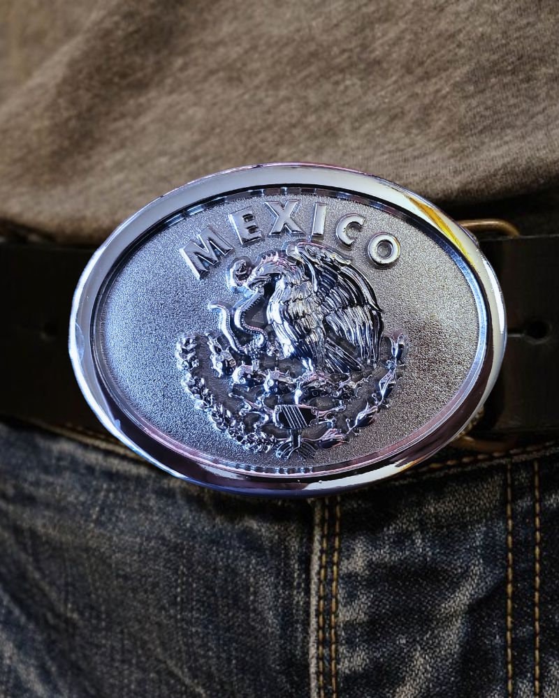 Mozzillo Luxury Denim Eagle Buckle Belt 34” Luxury Designer Belt Men Women Eagle Buckle Waist Strap for  main image 4