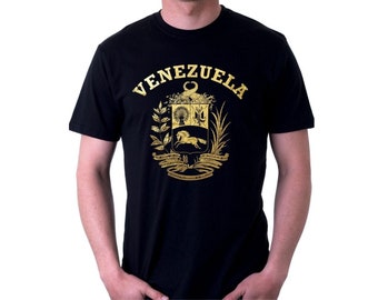 Venezuelan T-Shirts, Venezuela Coat of Arms T-Shirt,  Venezula Tees, Camisetas Venezolana, Camisillas Con Escudo Venezolano, Unisex tshirts