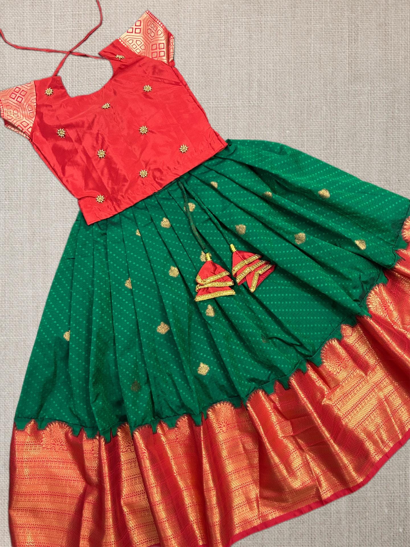 Green Indiarush Dress Materials Top Green Colour Sudithar Store - Main Image