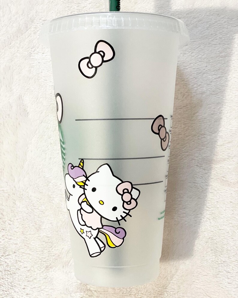 Hello Kitty Unicorn Starbucks Cup Etsy