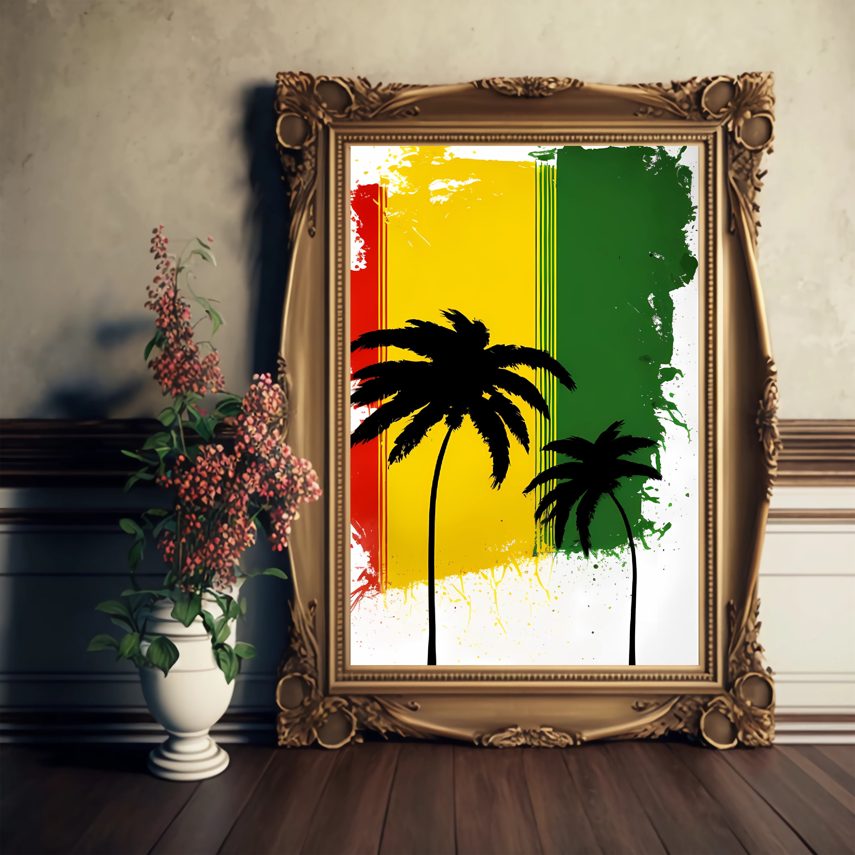 Digital Download Pack tropical Wall Art 3 PACK SET PRINTABLE Palm Tree Art, Palm Tree Print