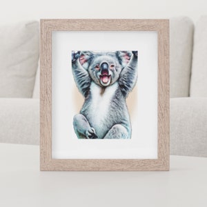 Digital Download Pack - Koala Printable Wall Art,  Elephant, Giraffe, Nursery, Watercolor Koala Painting, Baby Print, Safari Nursery Art