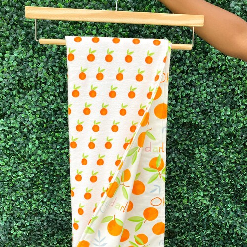 Oranges Baby Blanket Personalized Baby Blanket Clementine Etsy