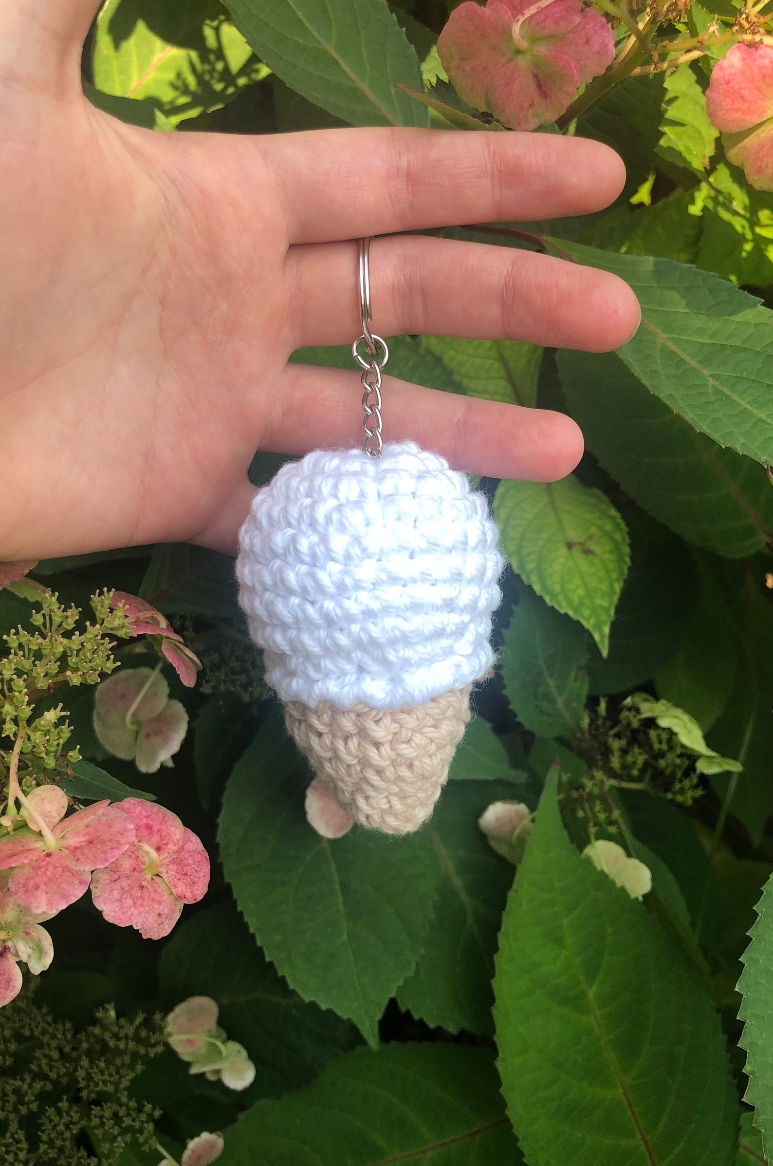 Crochet Ice Cream Cone Keychain Pattern DIGITAL PDF Etsy
