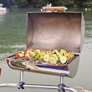 Luxury BBQ - Stainless Steel Pontoon Boat / Yacht Barbecue - Etsy