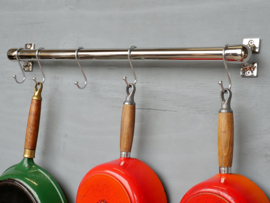 Pan Rails Buy Luxury Stainless Steel Pot and Pan Rail - Multiple Custom Lengths ...