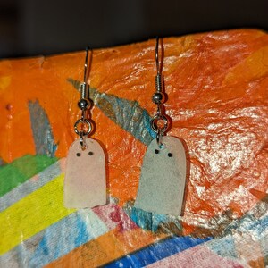 Miniature Ghost Dangle Earrings