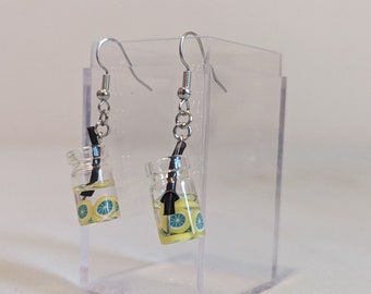 Pendientes Mini Mason Jar (Limonada)