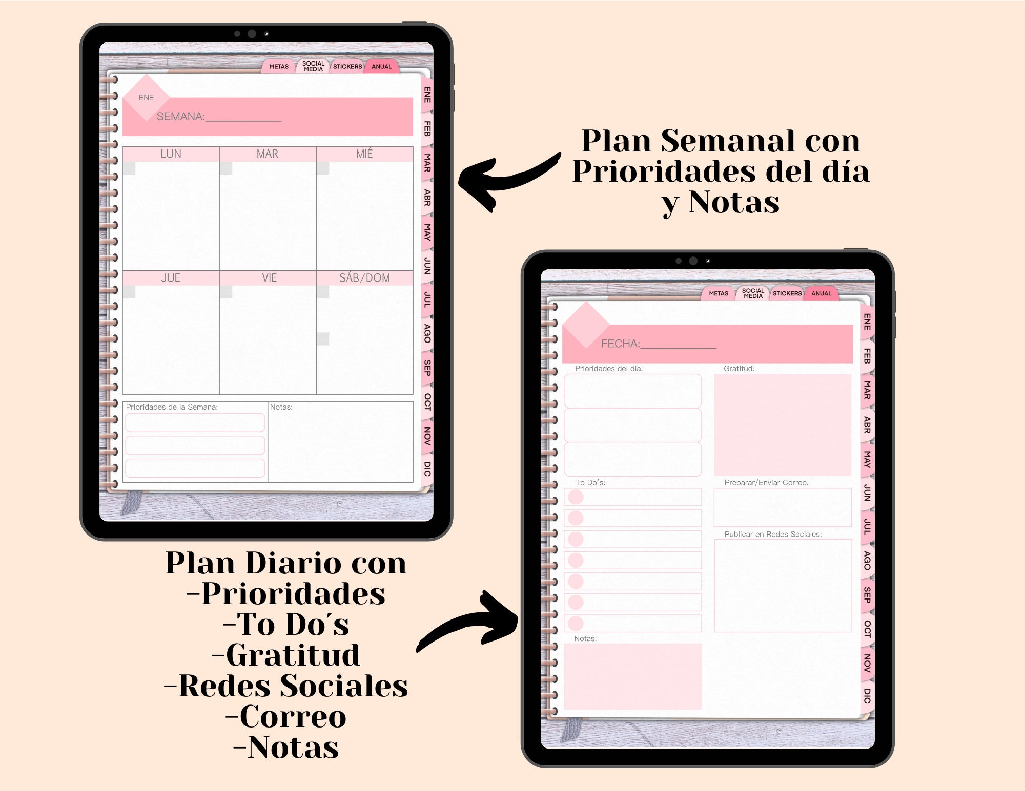 Digital Diary Digital Planner SPANISH Goodnotes Planning Creating My