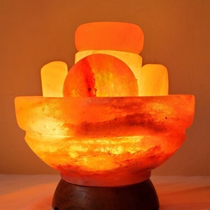 Our new 'SPA line' Himalayan Salt bowl finished Salt Stones for Professional Massage Pink NOT massage balls image 4