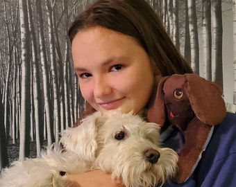 Neck warmer Puppy hugs for kids and adults !