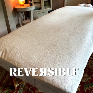 Funda reversible impermeable para mesa de masajes y reposacabezas para terapeutas de masajes / Equipo de spa