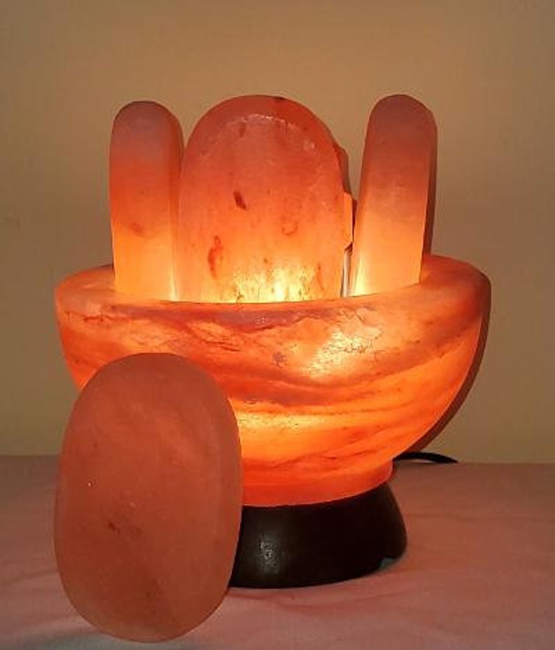 Our new 'SPA line' Himalayan Salt bowl finished Salt Stones for Professional Massage Pink NOT massage balls image 9