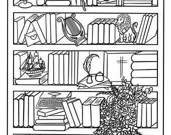 My Year in Books Book Tracker Coloring - Il 340x270.5850346005 5qzu 