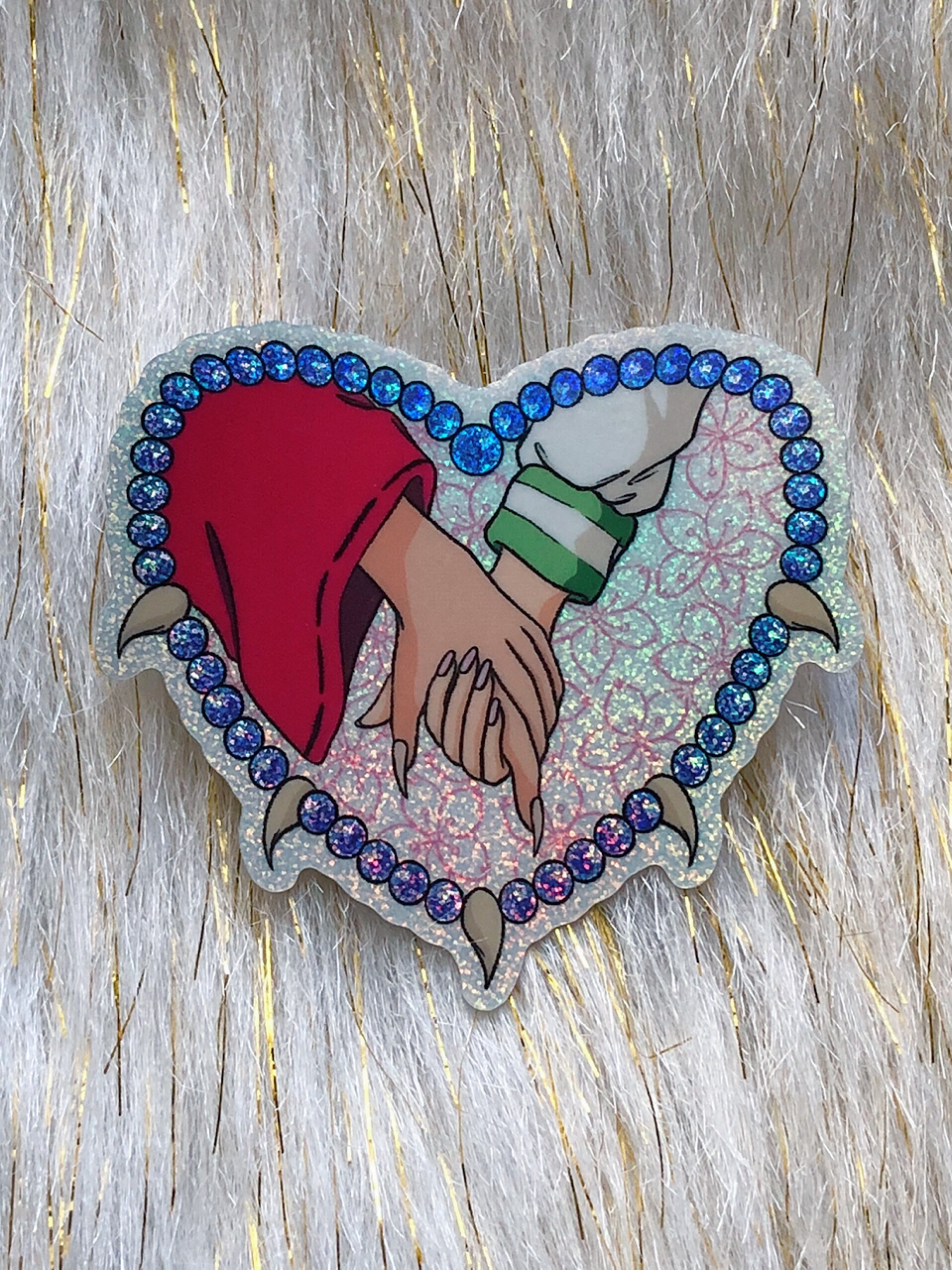 Anime Keychain Anime Couple Charm Bag Charm Glitter Etsy