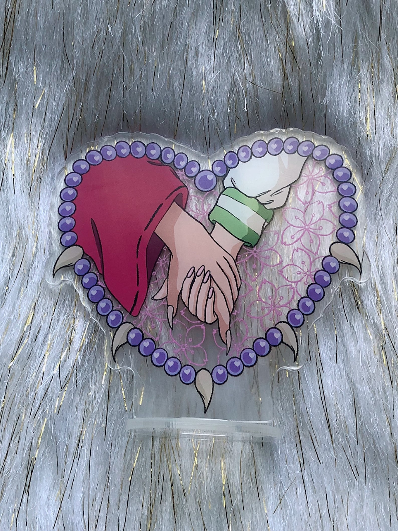 Anime Keychain Anime Couple Charm Bag Charm Glitter Etsy