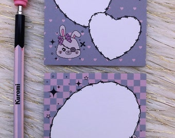 Cute Bunny Notepad | Kawaii Stationery | Cute Notepad | Memopad | Kawaii Aesthetic | Journal | Cute Gift | Planner | Memo Sheets